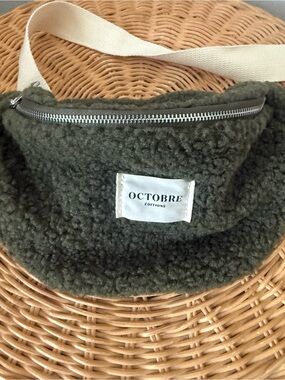 OCTOBRE Editions Men's Olive Sherpa Crossbody Bag